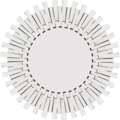 MirrorOutlet Moderne Einzigartige 3D Sunburst alle Glas Venezianischer Wandspiegel rund 3 Ft oder 91 cm NEU