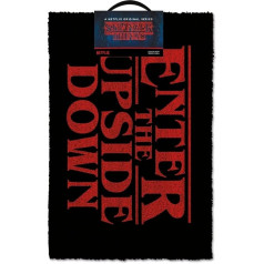 Stranger Things Coir Fußmatte mit Enter The Upside Down Schriftzug 40cm x 60cm - Oficiali Lizenzprodukt
