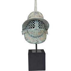 Design Toscano Pompeii Antiker römischer Gladiatoren-Helm aus Pompei, Skulptūra, Metalas, Grün, 37 x 29 x 73,5 cm