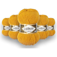 LaVita Verpalai CHELLS Rankų mezgimo verpalai 100% akrilas 1 kamuolys 100g 170m (9536)