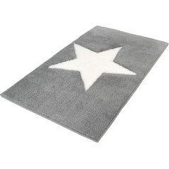 Kleine Wolke Sigma Badteppich, 100 % poliakrilas, platina, 120 x 70 cm, 120.00 x 70.00 x cm, 4084977225