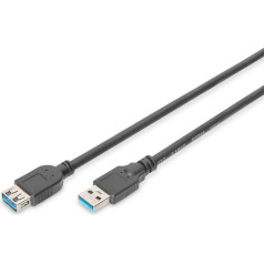 Prailginimo kabelis usb 3.1 gen.1 superspeed 5gbps tipo usb a/usb a m/¯ juodas 1,8 m