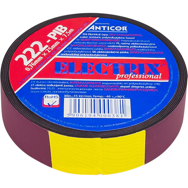 5535# 25mm*7.5m 222p butilo savaime susiliejanti juosta