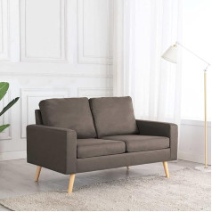 Chusui 2 sėdimų vietų sofa, sofa svetainei, butams, sofa su miego funkcija, poilsio sofa, sofos ir kušetės, poilsio sofa, Taupe audinys