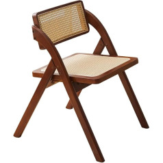 Mgchowue Ratano sulankstomos kėdės, lauko medinės retro sulankstomos kėdės, namų balkono lauko kėdės sėdynė, valgomojo kėdė, medinė/ratano kėdė, lengva kėdė (spalva: 2 stilius)