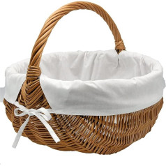 MyBer® Pintas pirkinių krepšys Pikniko krepšys Tvirtas krepšys Apvalus pintas krepšys K1-005-SW