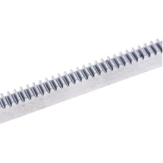 ANNURA Ersatzteile, Motorgetriebe, 1 x Modulus-Zahnstange aus Stahl, 10 x 10 x 500 mm, Zahnstange, Präzisions-CNC-Zahnstange (gerade Zähne), Zahnstange, CNC-Maschine