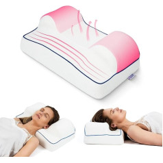 MKS. Anti-Ageing Memory Foam Pillow - kovos su raukšlėmis, spuogais ir senėjimu, papildomas bambuko užvalkalas, ramus miegas