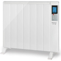 Taurus Tangier 1500 elektrinis radiatorius su inercija 1500 W 7 elementai Programuojama temperatūra iki 35 °C 2 veikimo režimai Patogus ir ekonomiškas Atviro lango funkcija Balta