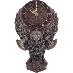Nemesis Now Vegvisir Rune sieninis laikrodis Nordic Compass Bronze 29cm