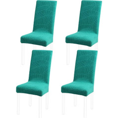 PiccoCasa Stretch Spandex valgomojo kėdės apima nuimamas skalbiamas viešbučio šalis virtuvė vestuvių Teal aukštos atgal kėdės apima