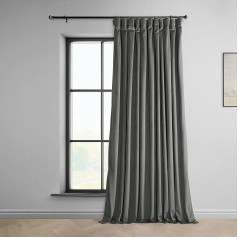 HPD Half Price Drapes Extrawide Heritage Plush miegamojo užuolaidos, 100 x 108 (1 skydas), VPYC-161213-108-DW, Destiny Grey