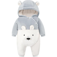 WYTbaby Kūdikių kombinezonas Žiemos Snowsuit Kūdikių flanelės šiltesnis žiemos kombinezonas Jumpsuit berniukų mergaičių
