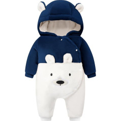 WYTbaby Kūdikių kombinezonas Žiemos Snowsuit Kūdikių flanelės šiltesnis žiemos kombinezonas Jumpsuit berniukų mergaičių
