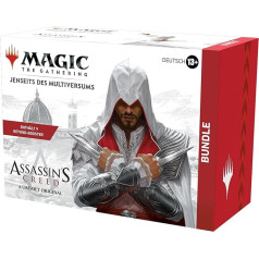 Magic: The Gathering - Assassin's Creed Bundle | 9 Beyond Boosters + priedai | Prekybos kortų žaidimas nuo 13 (vokiška versija)