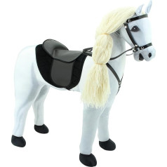 Haasenstrauch Sweety Toys 14347 Stovintis arklys, skirtas jodinėti, pliušinis arklys, nereikia surinkti