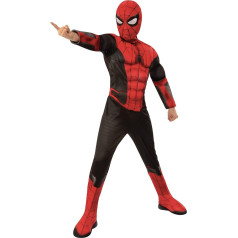 Rubie's oficialus Marvel Spider-Man No Way Home Deluxe vaikiškas kostiumas juodai raudonas