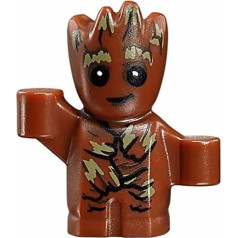 LEGO Superheroes: Baby Groot mini figūrėlė (besišypsantis): iš 