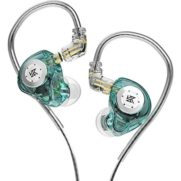 CCA KZ EDX Pro In-Ear monitoriaus ausinės Laidinės IEM ausinės Dvigubos DD HiFi stereofoninės ausinės Triukšmą slopinančios ausinės Žydros spalvos be mikrofono