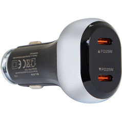 75-776# Automobilinis įkroviklis gn.usb-cx2 50w g50a