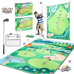OBEST golfo žaislas vaikams, mini golfo aikštynas, 72 cm vaikų golfo lazdos, 20 lipnių kamuoliukų, berniukams ir mergaitėms