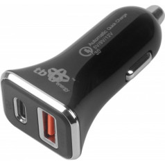 Universalus USB A+C QC automobilinis įkroviklis