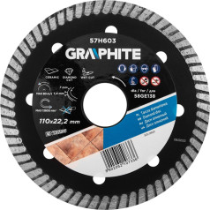 Graphite Deimantinis pjovimo diskas 110x22,2xmm skirtas 58GE138