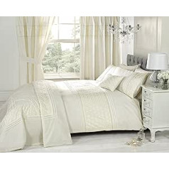 Rapport Home Everdean Bettwäsche-Set, Kingsize-Bett, cremefarben, Polyester-Baumwolle, King (JK standartas)