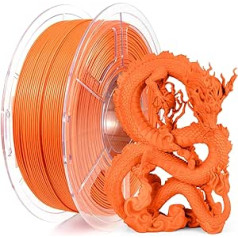 iSANMATE High Speed Filament 1.75 PLA, Hyper PLA Filament 1.75, 3D spausdintuvo siūlas, tinkamas greitam spausdinimui, palaiko 0–600 mm/s spausdinimo greitį (oranžinė)