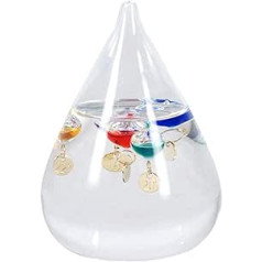 Galileo Gota de Cristal 11 cm termometras, skirtas lauko ar vidaus analoginiams plaukiojantiems kamuoliukams