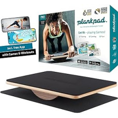 „Plankpad PRO“ – „Plank & Balance Board“, lengvai treniruokitės žaidimais ir treniruotėmis „iOS“ / „Android“ programoje, pagrindiniu treniruokliu, viso kūno treniruokliu