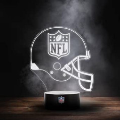 Puikus prekės ženklas NFL ekrano LED lempos šviesos logotipo šalmo keitimo režimas su 6 skirtingomis spalvomis