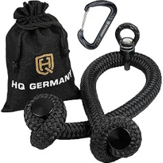 HQ Germany® Performance Triceps Rope, 90 cm, juoda, raudona, mėlyna, žalia, pagaminta Vokietijoje