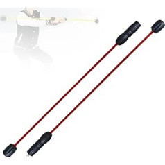 LSDRALOBPOI Fitness Strypas Swing Strypas Raudona aukšto dažnio treniruoklių strypas Elastinė strypo nuimama drebėjimo strypas skirta svorio metimui, riebalų deginimui, jauniems žmonėms 809 (spalva: raudona)