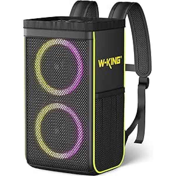 W-KING nešiojamas kelioninis krepšys, skirtas T9 garsiakalbiui „Bluetooth“, minkšto nešiojimo krepšio pakeitimas T9 vakarėliui, nešiojamieji lauko garsiakalbiai, kelionės ir saugojimas lauke (juodas)