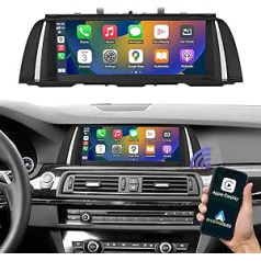 „Road Top“ belaidis „Carplay“ ir „Android“ automobilis, 10,25 colio automobilio stereo imtuvas, skirtas BMW 5 serijos F10/F11/F18 2012–2016 m. su NBT sistema, 1920 x 720 automobilio jutiklinio ekrano daugialypės terpės radijo imtuvas