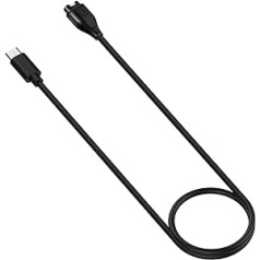 LOKEKE, skirtas Garmin Forerunner 265 USB-C įkrovimo kabeliui, nešiojamas pakaitinis USB tipo C įkroviklis įkrovimo stotelė, skirta Garmin Forerunner 265/265S/965/955