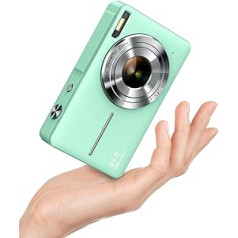 Skaitmeninis fotoaparatas 1080P FHD fotokamera 44MP fotoaparatas Skaitmeninis kompaktinis fotoaparatas 16x skaitmeninis priartinimas Paprasta kamera Nešiojama kompaktiška skaitmeninė kamera su 32G kortele vaikams Paaugliams Senjorams Pradedantiesiems (