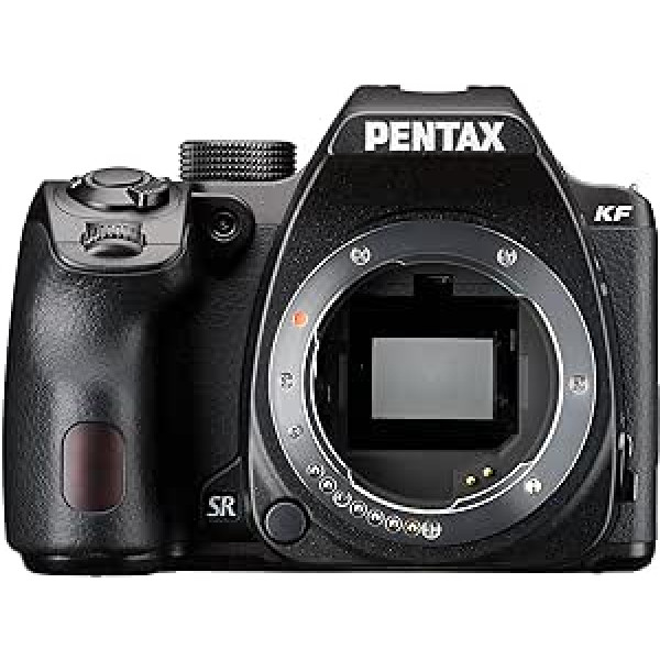 PENTAX KF APS-C skaitmeninio SLR fotoaparato korpusas, atsparus dulkėms ir oro sąlygoms, Vario LCD ekranas, juodas 24 mm