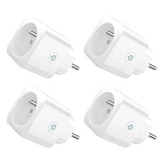 WiFi maitinimo lizdas 16A 3680W Smart Socket EIGHTREE Suderinamas su Alexa, Google Home, SmartThings, energijos suvartojimo stebėjimu