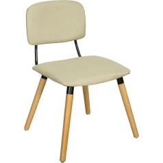 Sobuy ® FST54-MI Valgomojo kėdė Virtuvės kėdė Svetainės kėdė Rašomojo stalo kėdė su atlošu Smėlio spalvos š x v x g x d x h x h x h x d x h x h x h x d x h x h x h x h x d x h