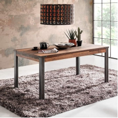Trendteam Smart Living - Virtuvės stalas Valgomasis stalas - Svetainė - Prime - Surinkti matmenys (plotis x aukštis x gylis) 160 x 77 x 90 cm - Spalva Senas medis su Matera - 186816223