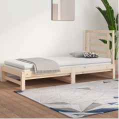 Homgoday dienos lova išskleidžiama sofa lova sofa lova dienos lova sofa lova svečių lova sofa sofa sofa medinė lova sofa lova kambariui 2X(90x200) cm pušies masyvo