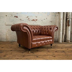 Jvmoebel Chesterfield dirbtinės odos minkštų sofų dizainas Prabangi sofa sofa fotelis 1 vieta