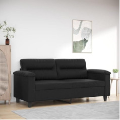 ZEYUAN 2 vietų sofa juoda 140 cm, odos imitacija, poilsio sofa, sofos ir kušetės, poilsio sofa, sofa į kambarį, sofa su miegojimo funkcija - 359583