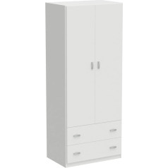 Muebles Pitarch Tibeto spintelė medžio kompozito balta blizgi 180 x 74 x 50 cm