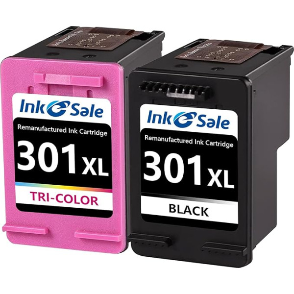 INK E-SALE 301XL spausdintuvų kasetės, skirtos HP 301 spausdintuvų kasetėms, juodos spalvos, skirtos Envy 4500 5530 4504 4502 DeskJet 2540 1510 1000 1050 2050 2544 3050 1010 2549 OfficeJet 2622 0
