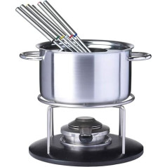 Spring 2626516020 Basic Fondue-Garnitur, Edelstahl, sidabras, 28 x 28,4 x 29,4 cm