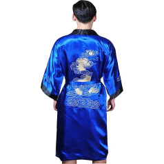 GFM Kinijos vyrų arba unisex drakono kimono chalatas