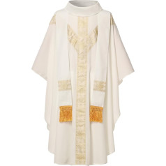 BPURB Katalikų kunigas Chasuble Gown Bažnyčia Celebrant Tėvas Mišios Gown Robe su stulpu
